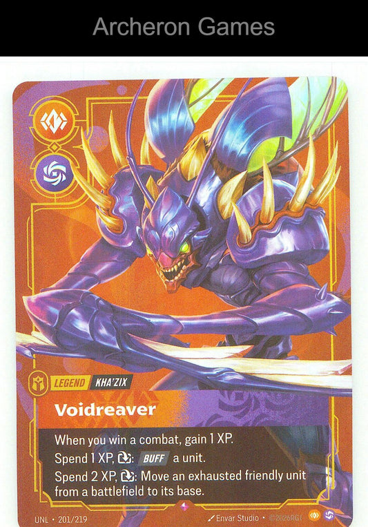 Kha'Zix - Voidreaver UNL 201/219 R Unleashed Riftbound Card