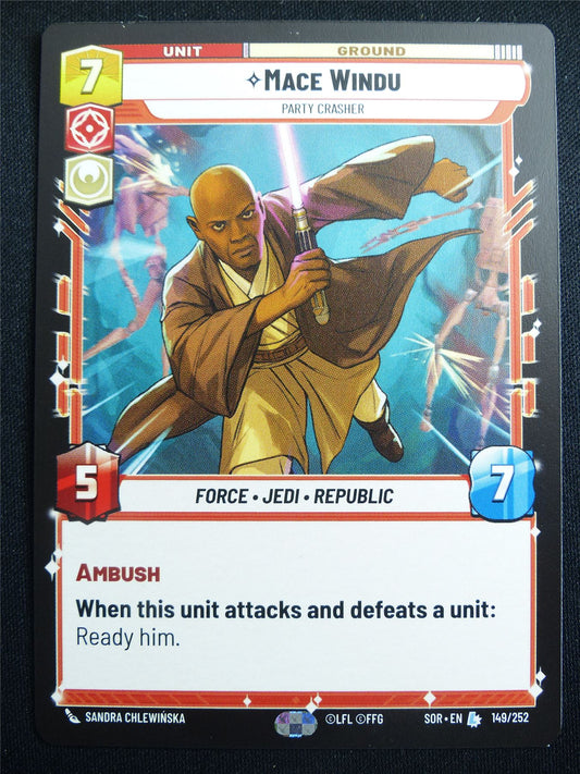 Mace Windu 149/252 - Star Wars Unlimited Card #4GD