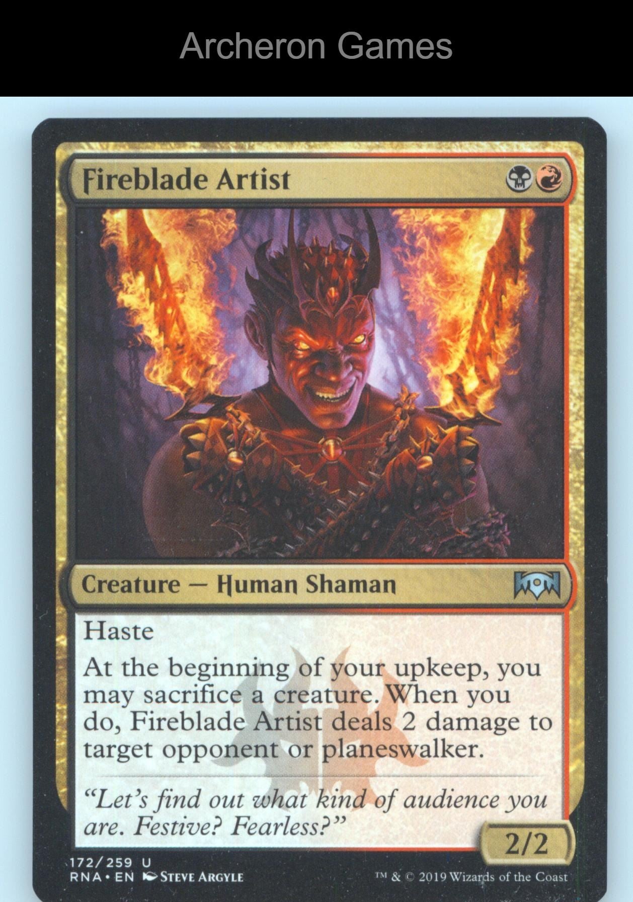 Fireblade Artist 172 UC MTG Card Ravnica Allegiance