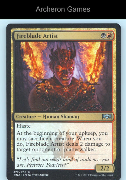 Fireblade Artist 172 UC MTG Card Ravnica Allegiance