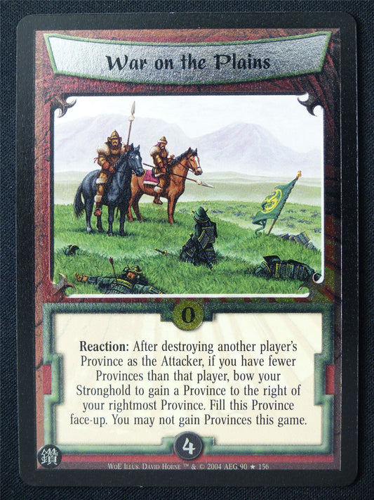War on the Plains Foil - WoE - Legend of the Five Rings L5R Card #VO