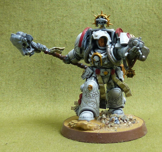 Librarian in Terminator Armour painted - White Scars - Warhammer 40K #4CC
