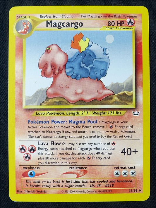 Magcargo 33/64 Neo Revelation - Pokemon Card #1HA