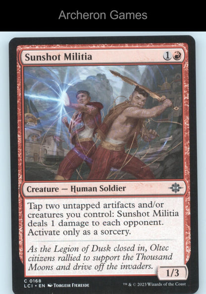 Sunshot Militia 168 C MTG Card The Lost Caverns of Ixalan