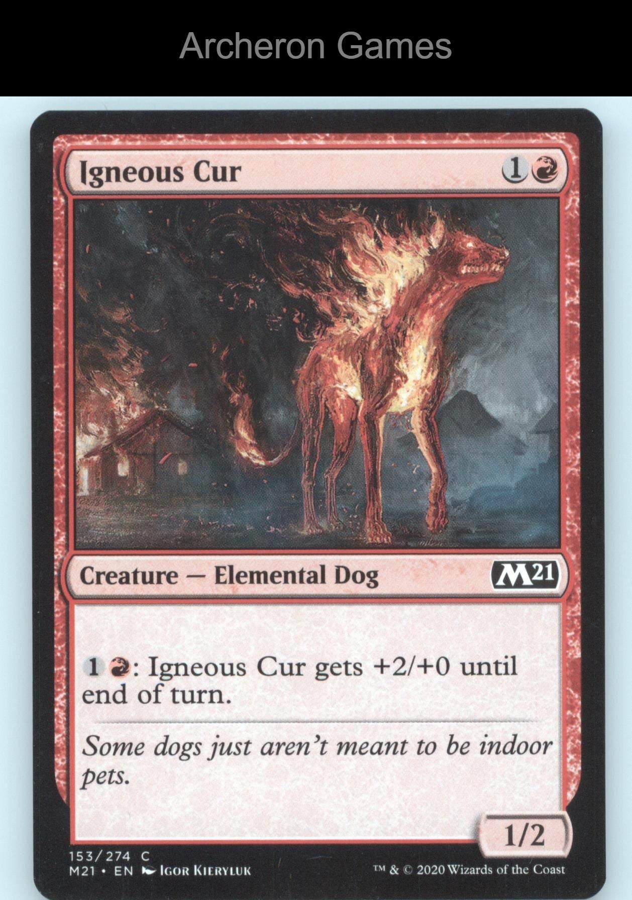 Igneous Cur 153 C MTG Card Core Set 2021
