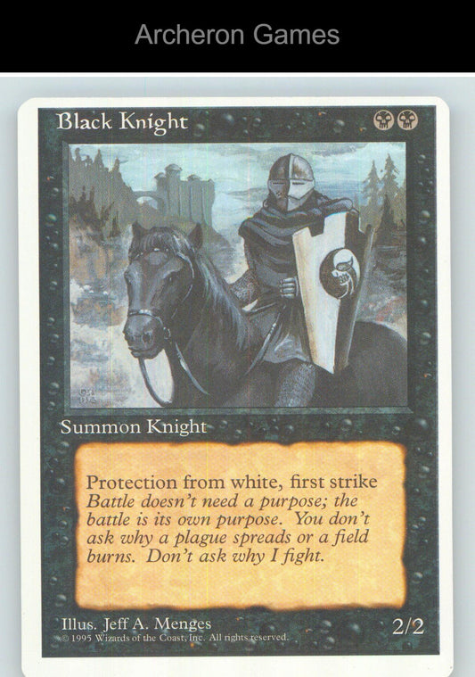 Black Knight SUM 95 UC MTG Card NM/EX+