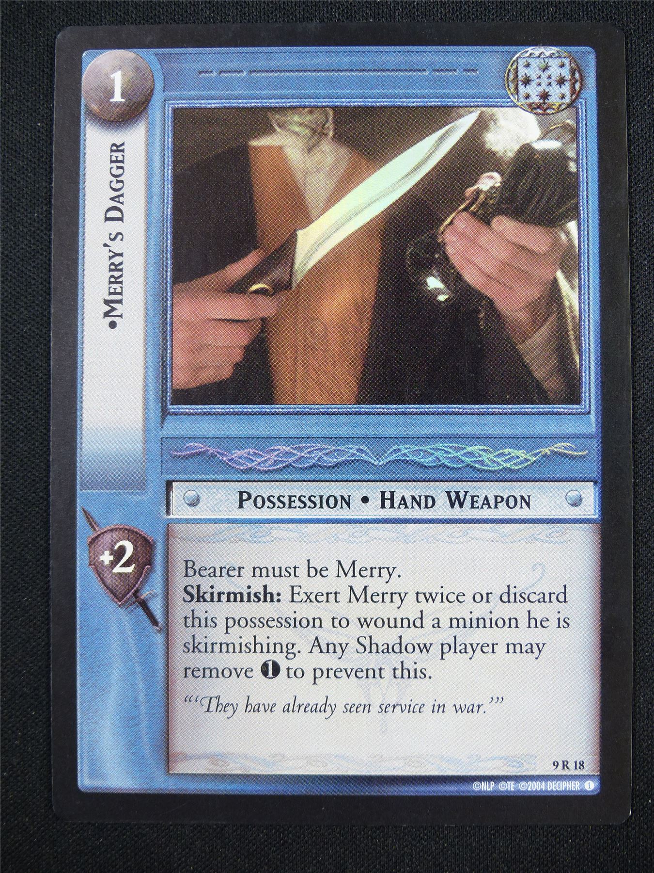 Merry's Dagger 9 R 18 Foil - LotR Card #183