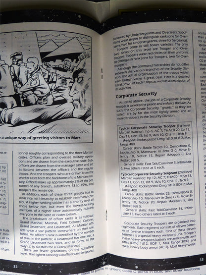 Buck Rogers 25th Century: Mars in the 25th Century Advenuter - TSR Roleplay booklet #2VB