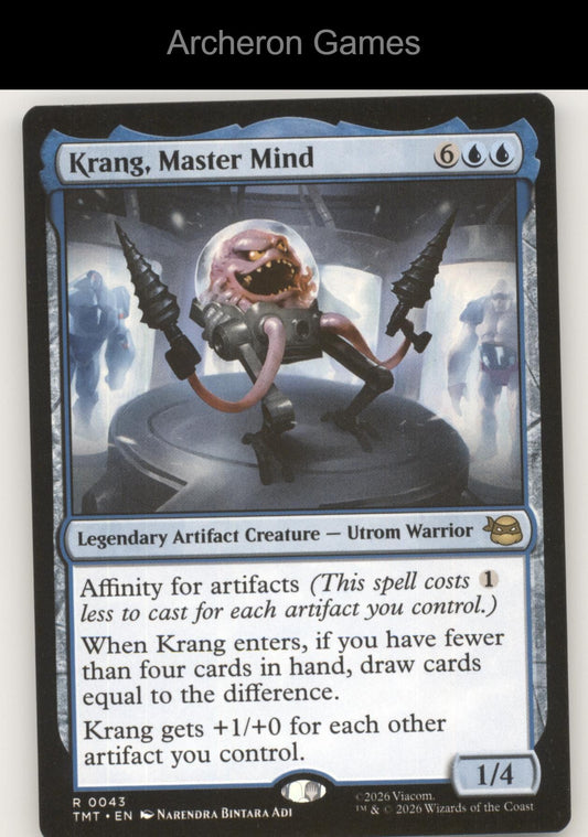 Krang, Master Mind TMT 0043 R MTG Card Teenage Mutant Ninja Turtles