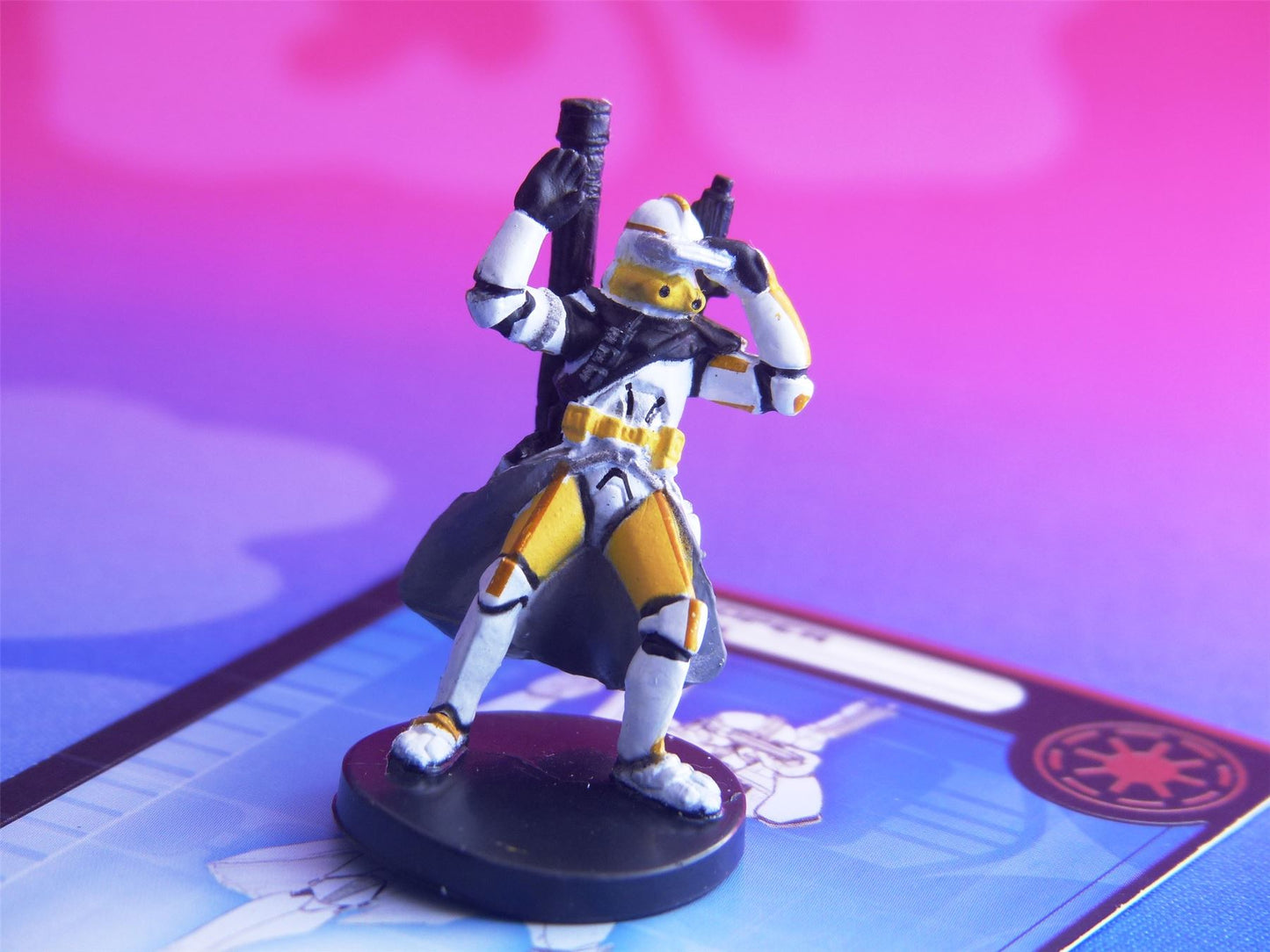 Clone Trooper Commander 10/60 - Star Wars Miniatures Game #56L