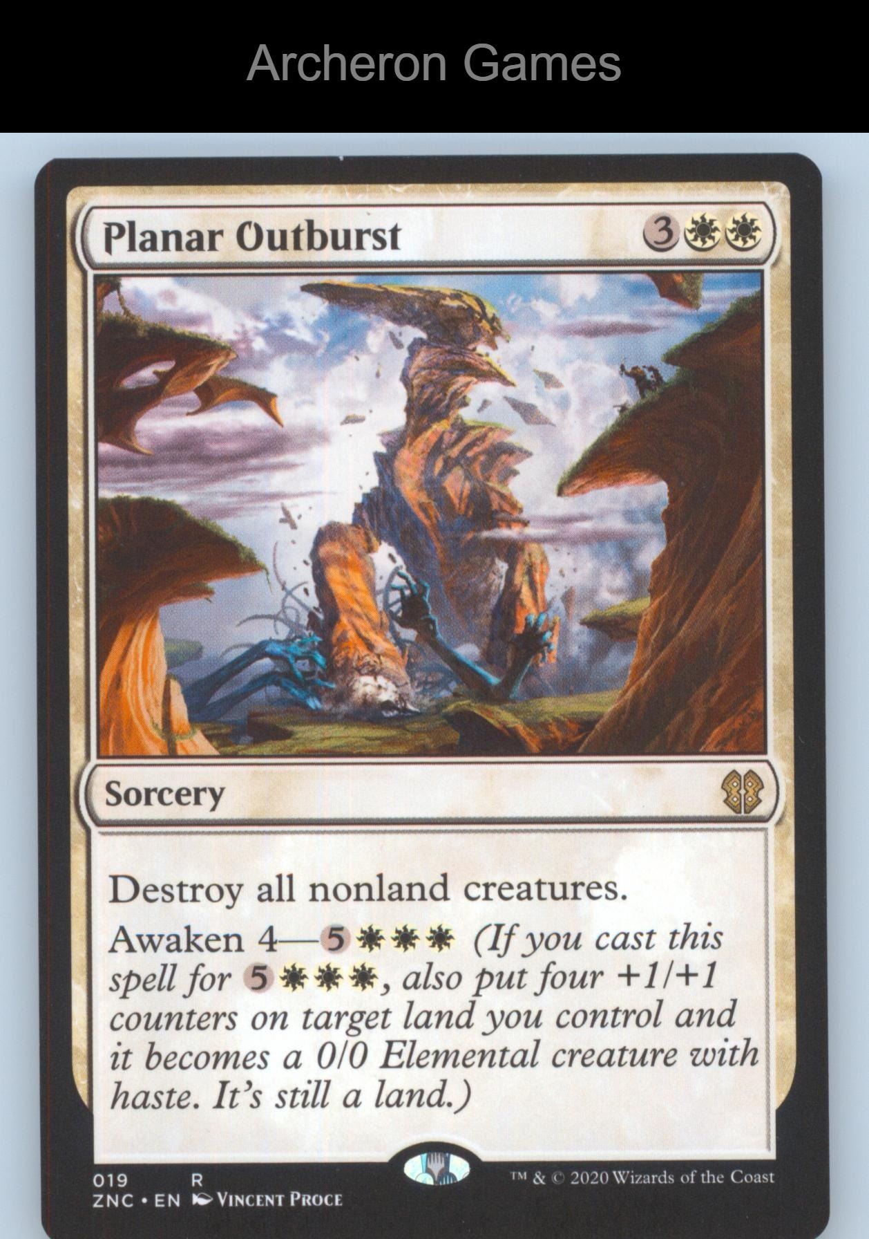 Planar Outburst 19 R MTG Card Commander: Zendikar Rising