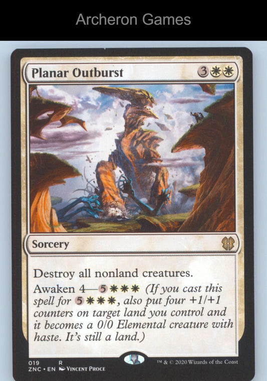 Planar Outburst 19 R MTG Card Commander: Zendikar Rising