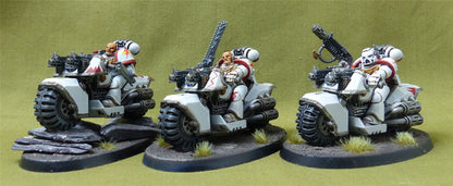 Bike Squad - Space Marines White Scars - Warhammer 40K #2G8