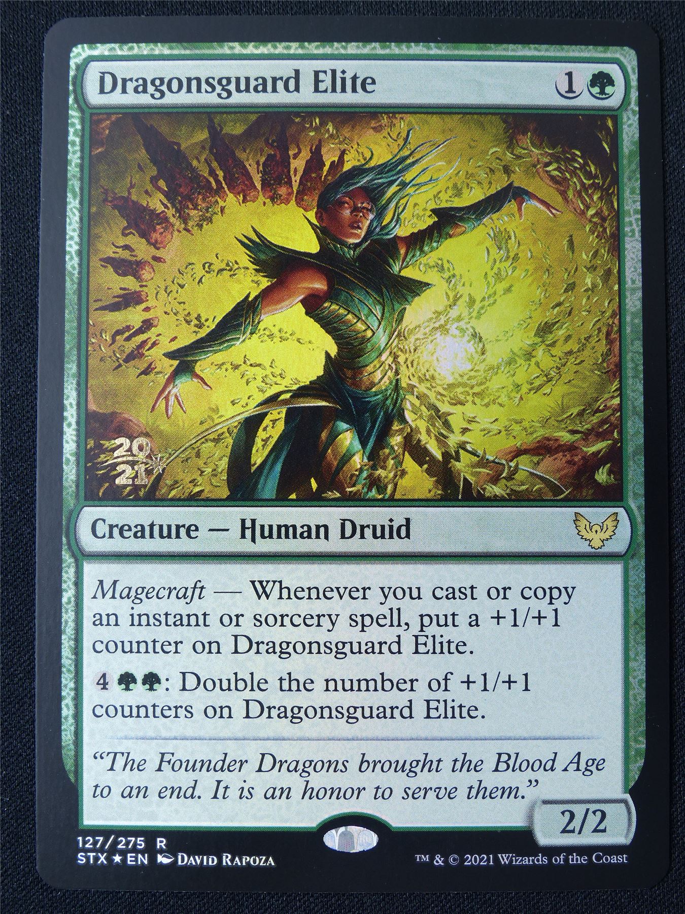 Draognguard Elite Pre-Release Promo Foil - STX - Mtg Card #291