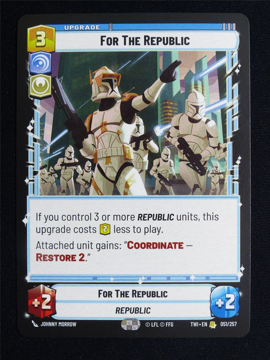 For the Republic 051/257 - Star Wars Unlimited Card #3U1
