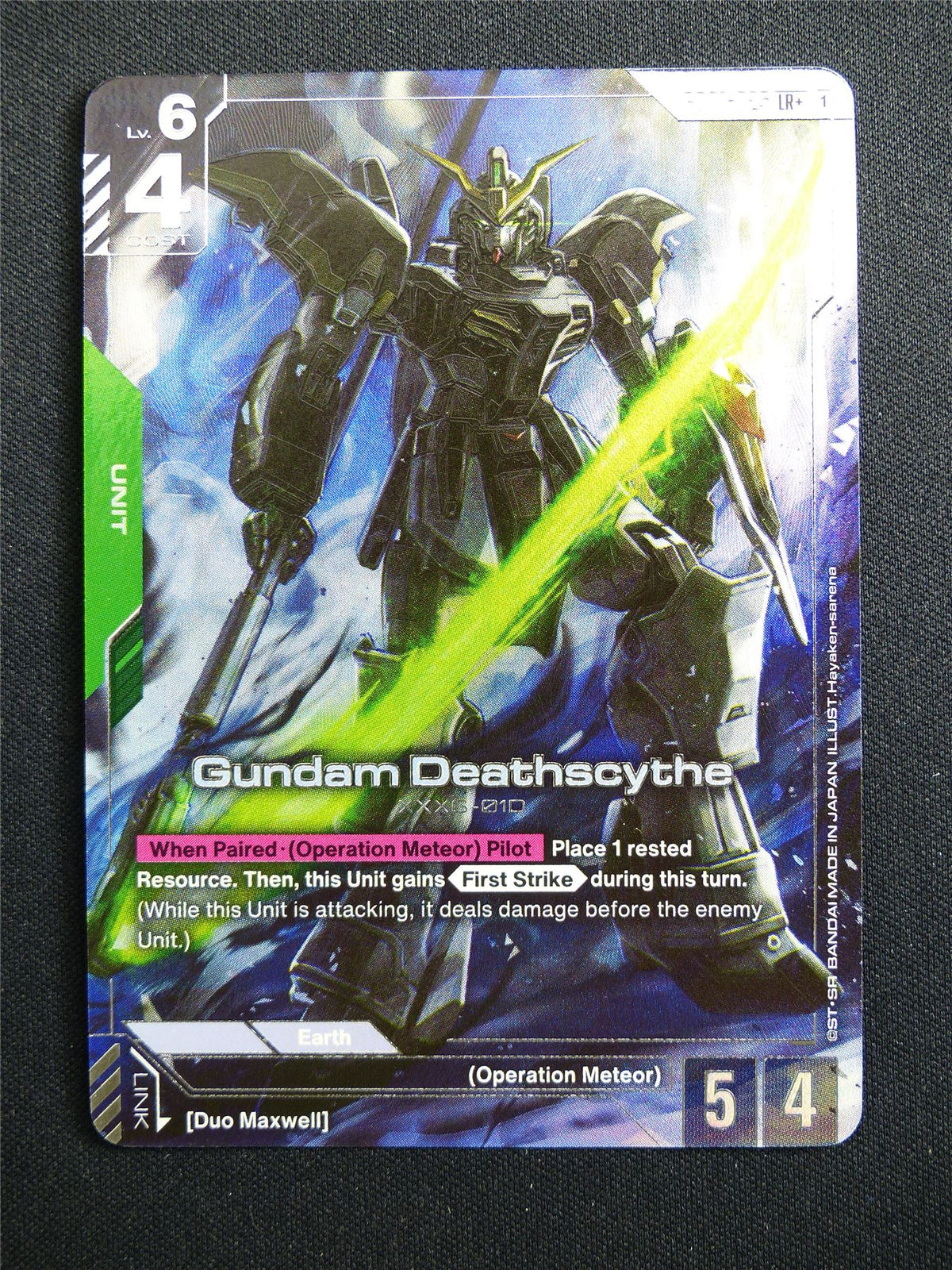 Gundam Deathscythe GD01-025 LR+ alt art Foil - Gundam Card #4L3