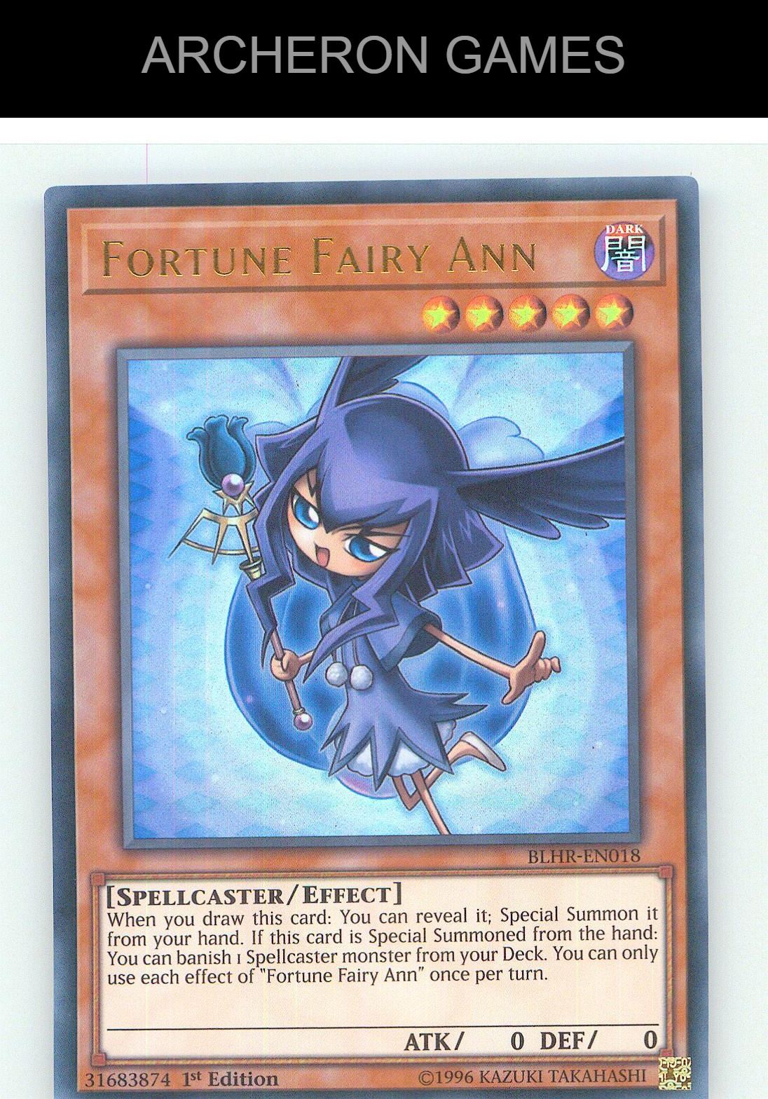 Fortune Fairy Ann Ultra Rare YUGIOH Card 1st Edition
