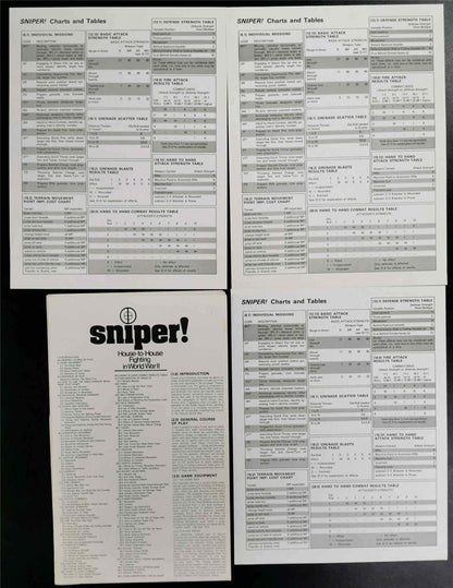 Sniper! WW2 House-to-House fight: Historical Simulation Game - SPI Game #NO