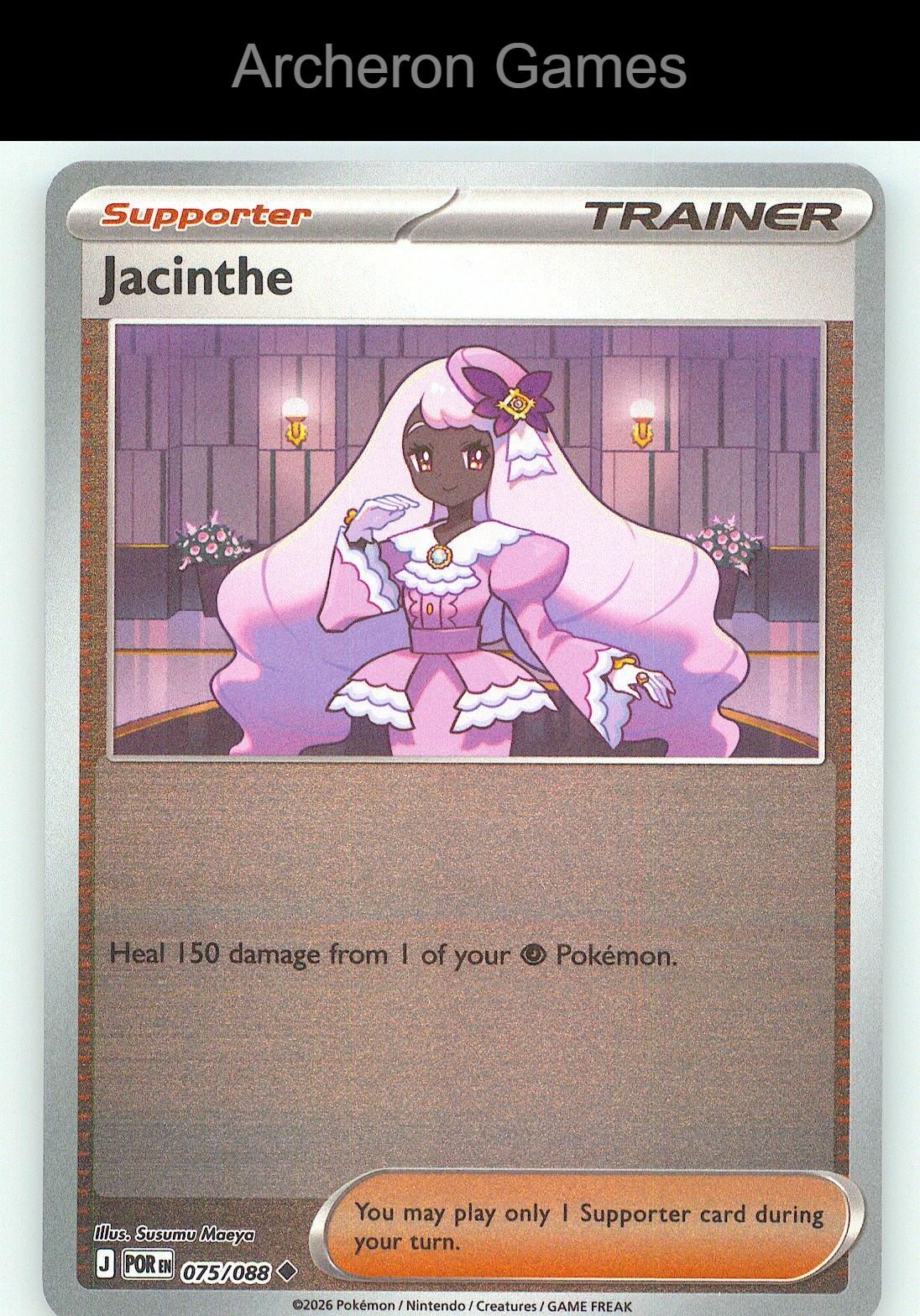 Pokemon Card Jacinthe ME03 075/088 UC Perfect Order Reverse Holo