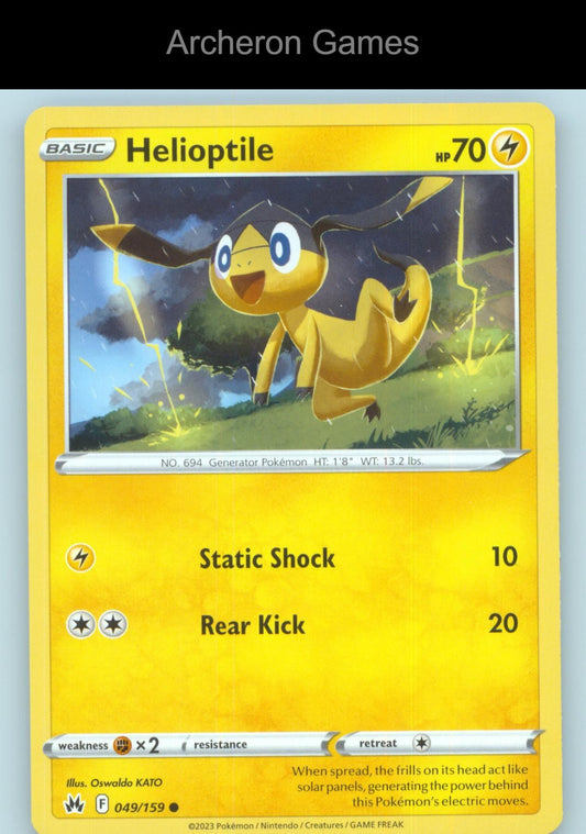 Pokemon Card Helioptile CRZ 049/159 C Crown Zenith