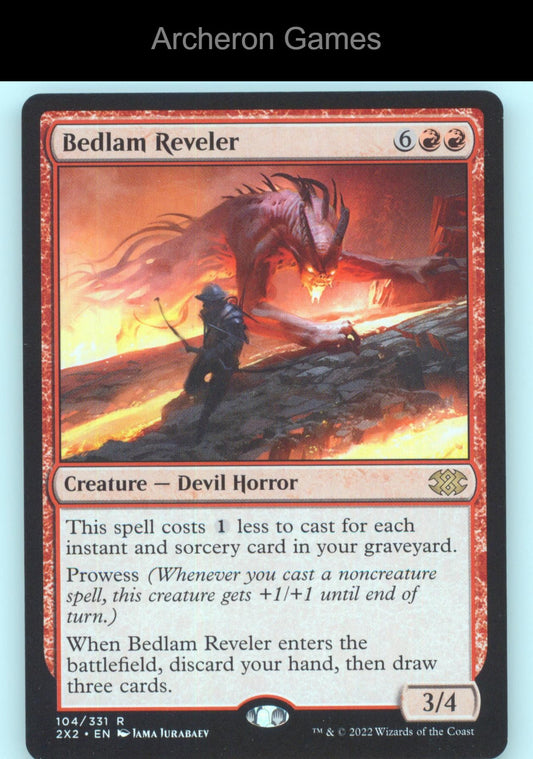 Bedlam Reveler 104 R MTG Card Double Masters 2022