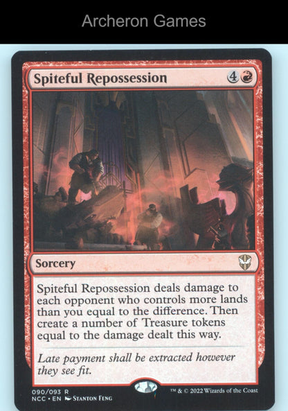 Spiteful Repossession 90 R MTG Card Commander: Streets of New Capenna