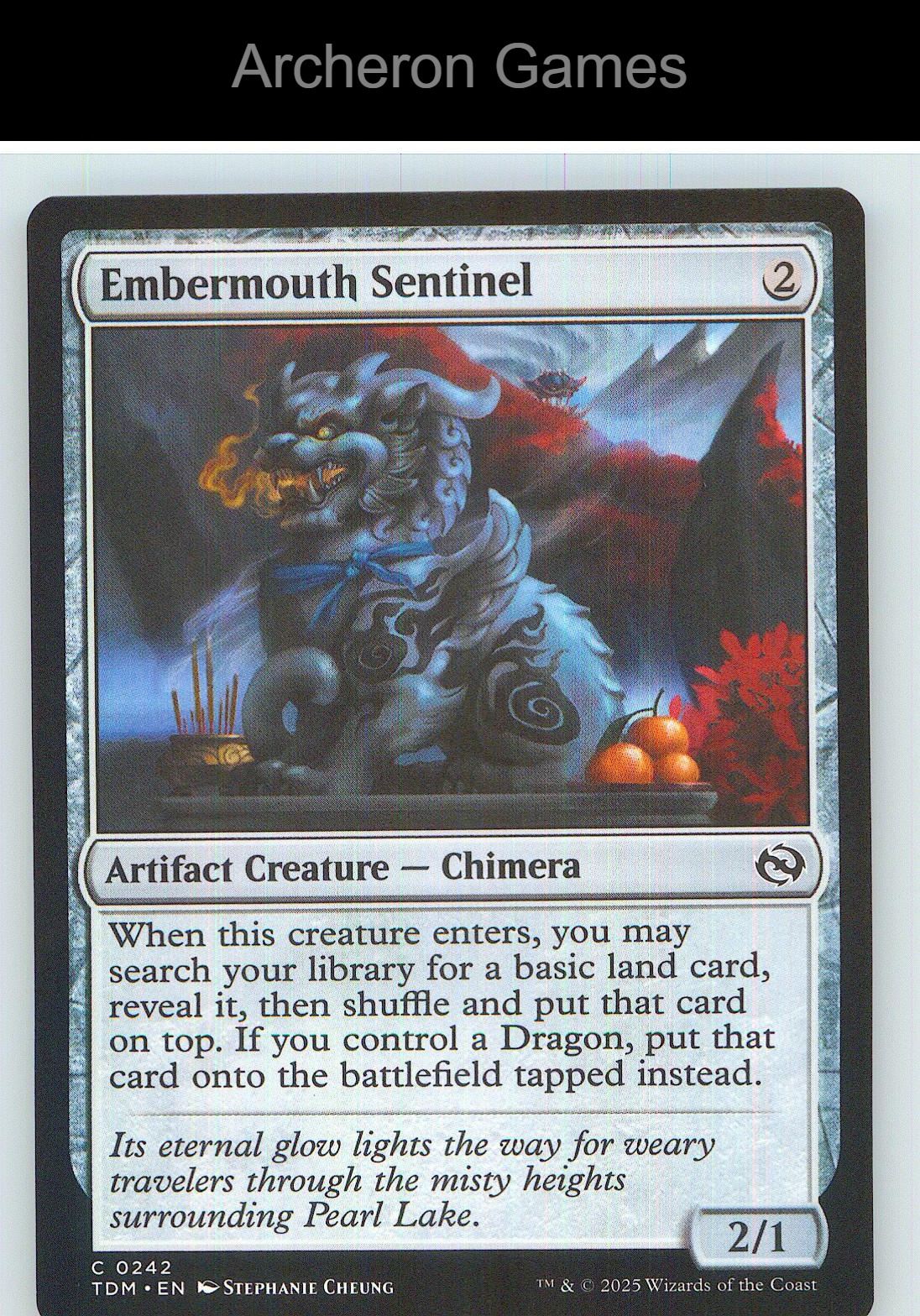 Embermouth Sentinel TDM 242 C MTG Card NM/EX+