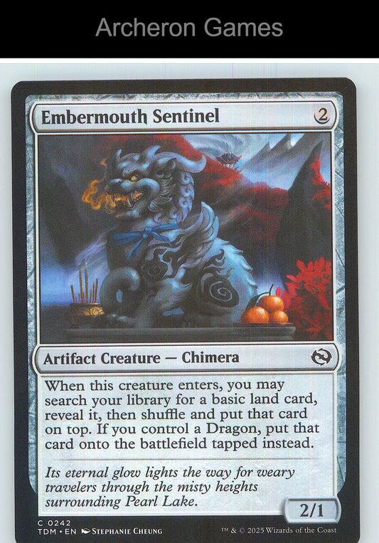 Embermouth Sentinel TDM 242 C MTG Card NM/EX+