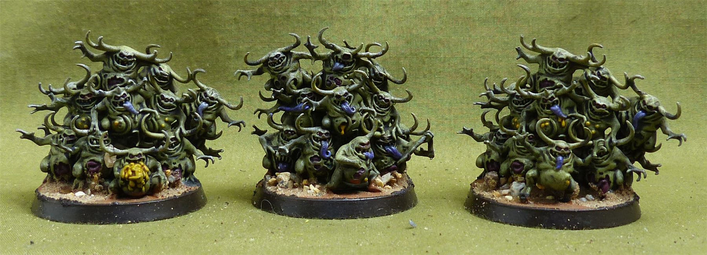 Nurglings painted - Chaos Daemons - Warhammer 40K #5CA