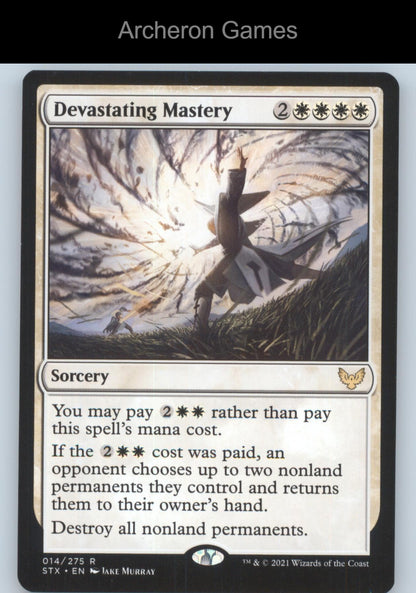 Devastating Mastery 14 R MTG Card Promo Pack: Strixhaven