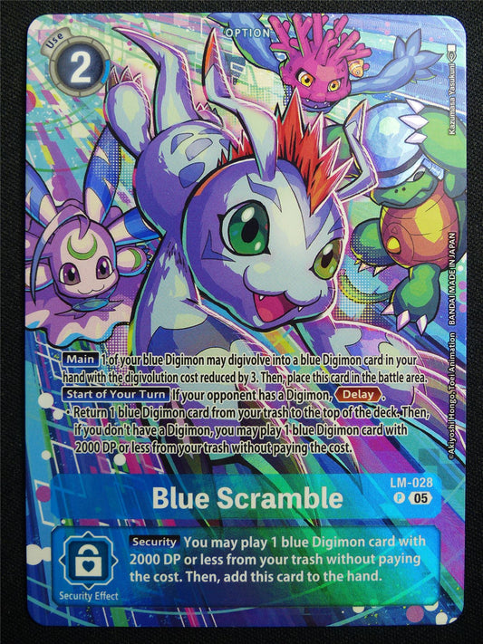 Blue Scramble LM-028 Promo Foil - Digimon Card #2ZY