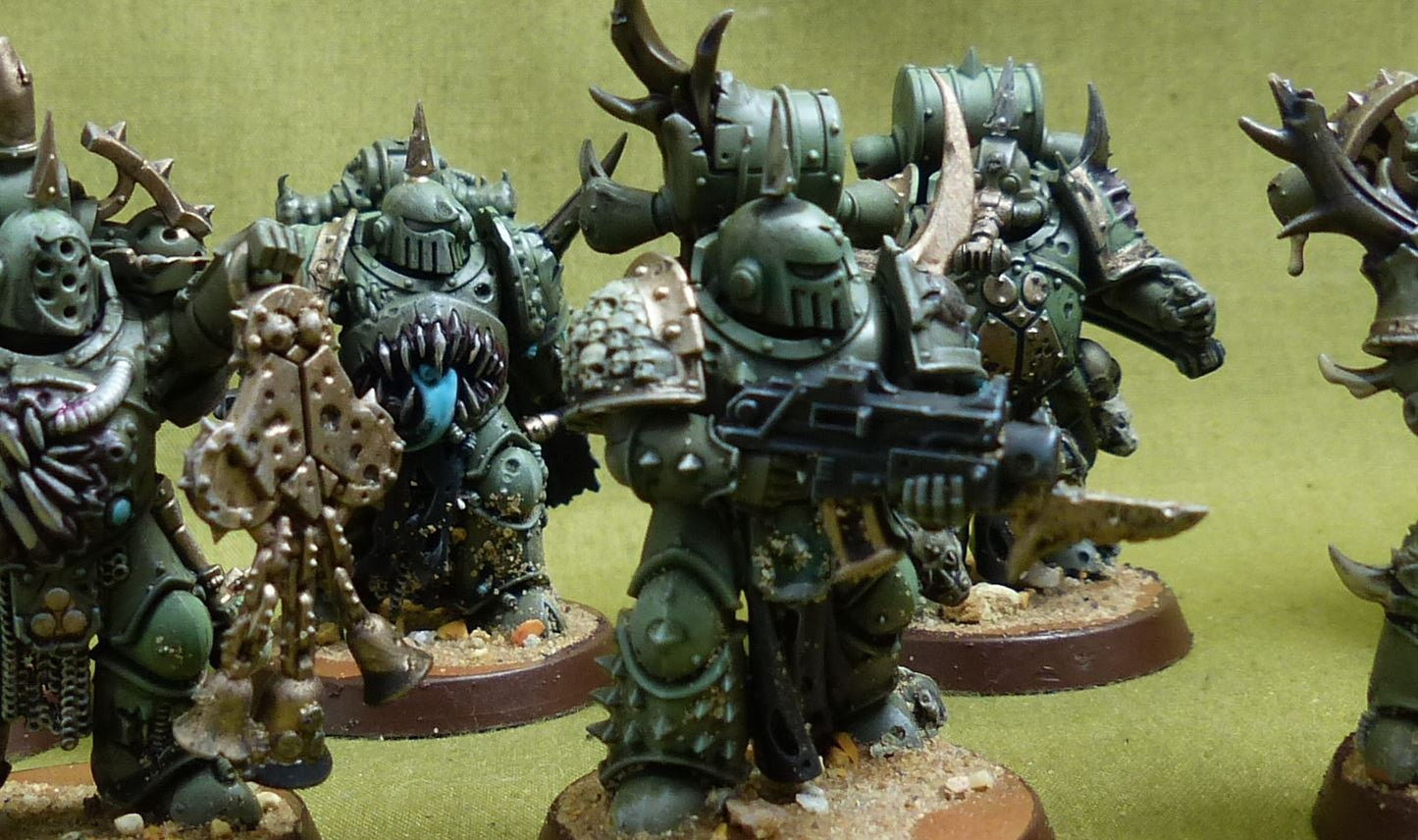 plague Marines Painted - Death Guard - Warhammer 40K #3V5