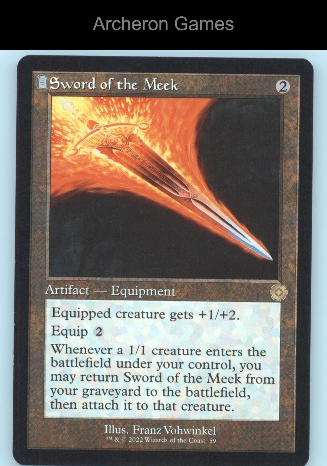Sword of the Meek 59 R MTG Card The Brothers' War: Retro Frame Artifacts