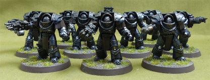 Legion Cataphractii Terminator Squad painted - Iron Hands - Warhammer Horus Heresy #2Q8