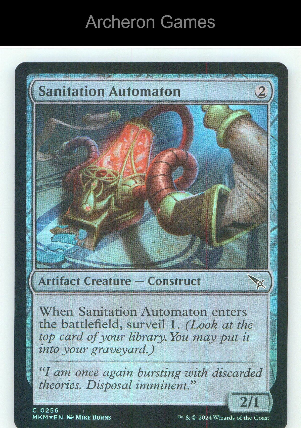Sanitation Automaton MKM 256 C MTG Card NM/EX+ Foil
