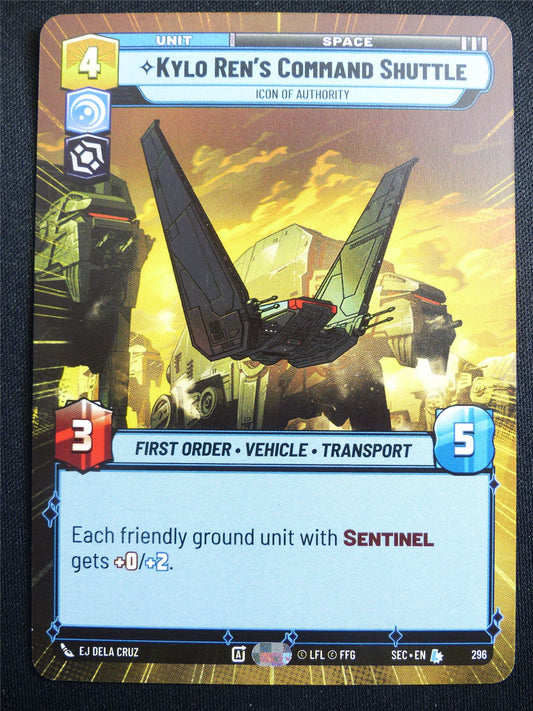 Kylo Ren's Command Shuttle 296 Hyperspace - Star Wars Unlimited Card #4GG