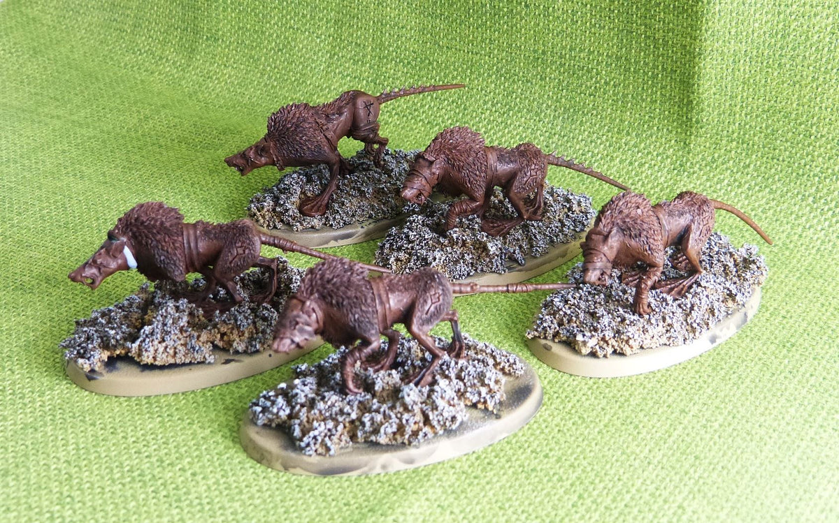 OOP Forge World - Rat Wolves - 5 models - Warhammer AoS 40k #DX