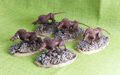 OOP Forge World - Rat Wolves - 5 models - Warhammer AoS 40k #DX