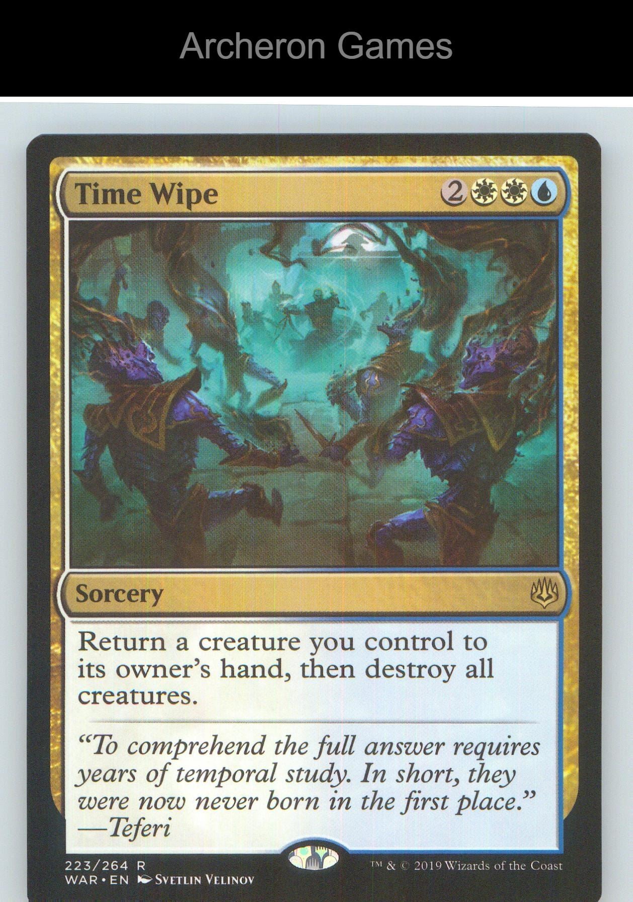 Time Wipe WAR 223 R MTG Card NM/EX+