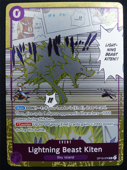 Lightning Beast Kiten OP15-076 Foil - One Piece Card #4WH