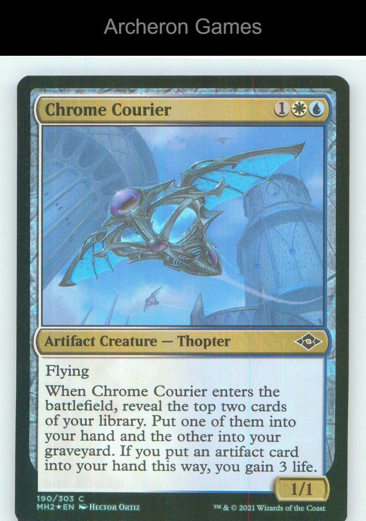 Chrome Courier MH2 190 C MTG Card NM/EX+ Foil