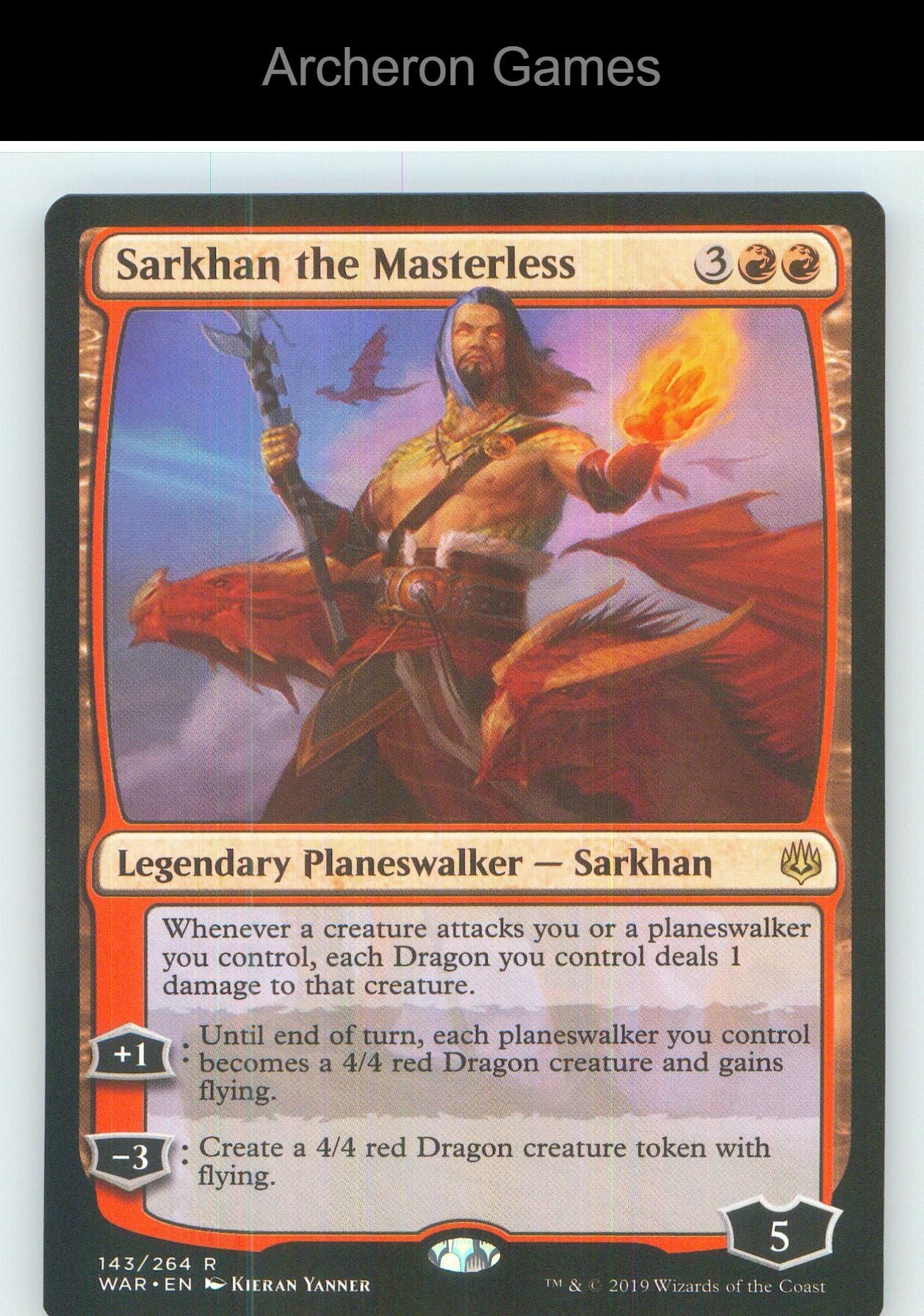 Sarkhan the Masterless WAR 143 R MTG Card NM/EX+