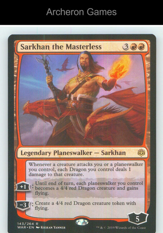 Sarkhan the Masterless WAR 143 R MTG Card NM/EX+