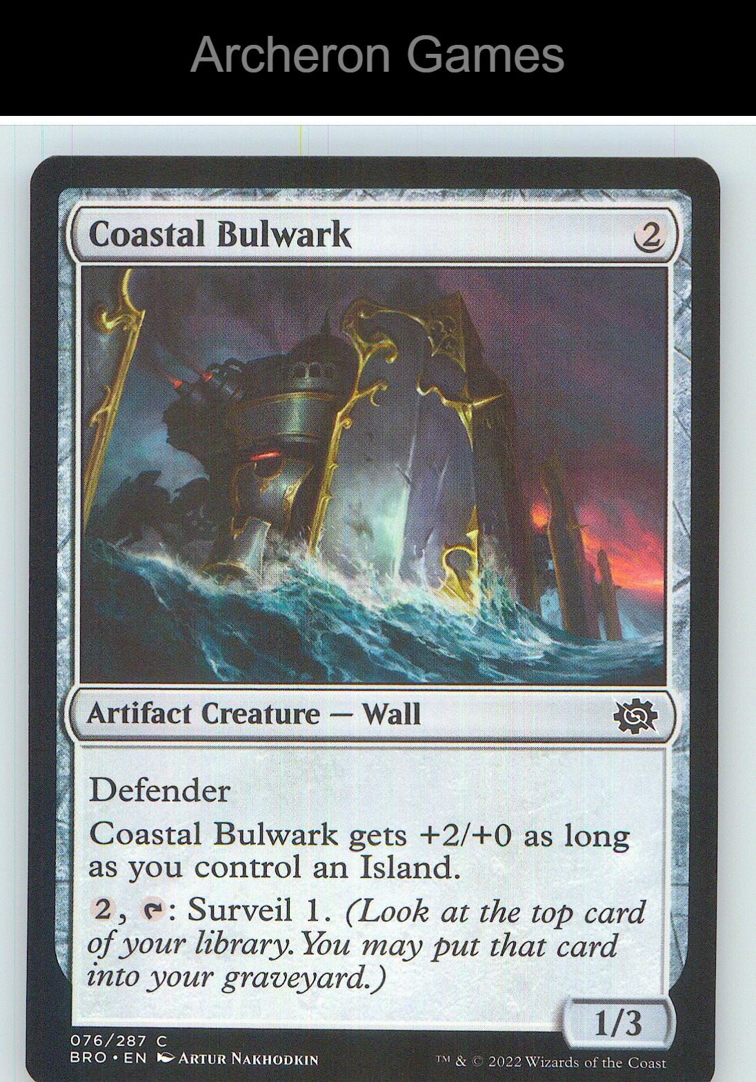 Coastal Bulwark BRO 76 C MTG Card NM/EX+