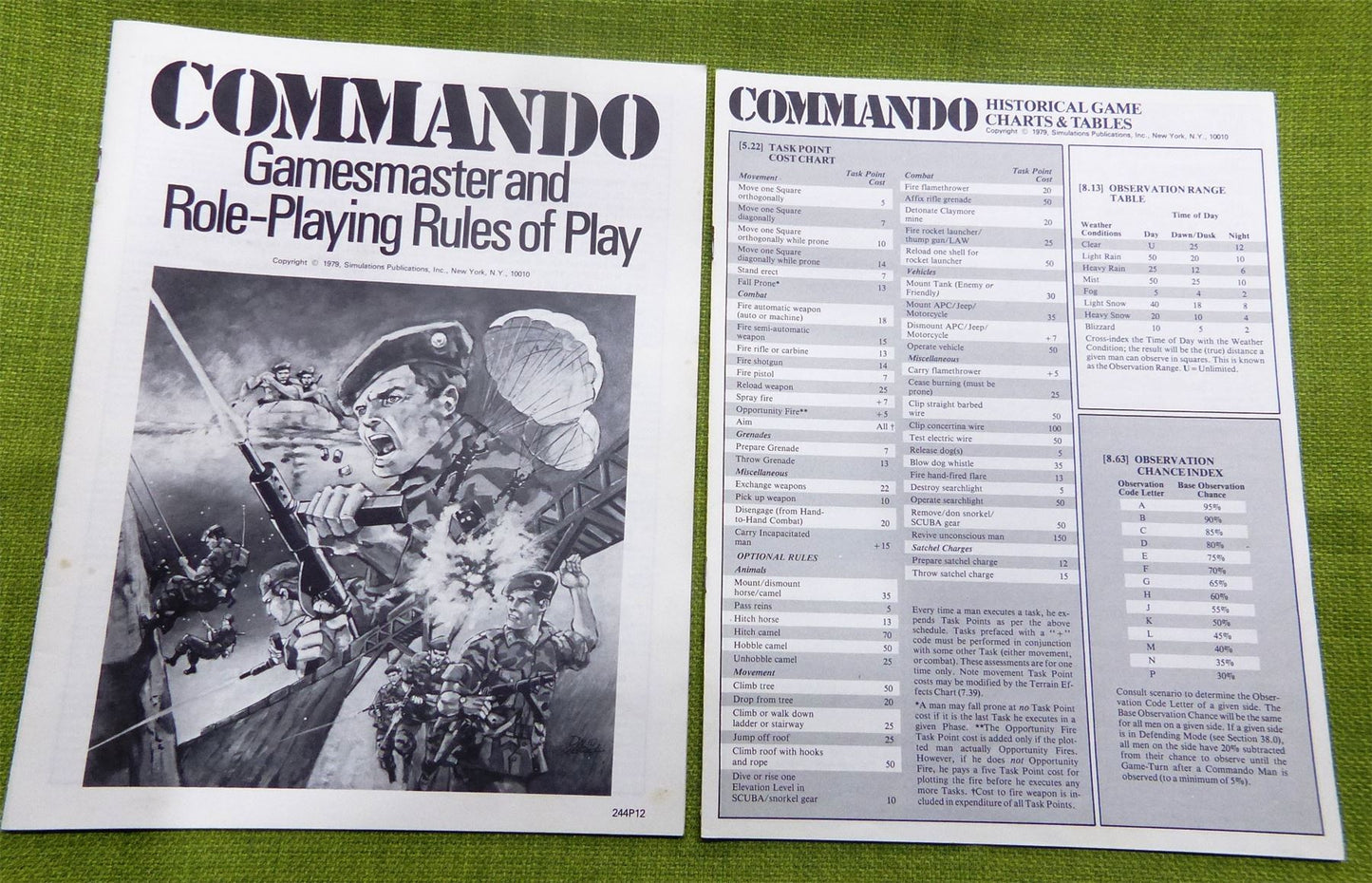 Commando - The Combat Adventure Game SPI 2440 #6H