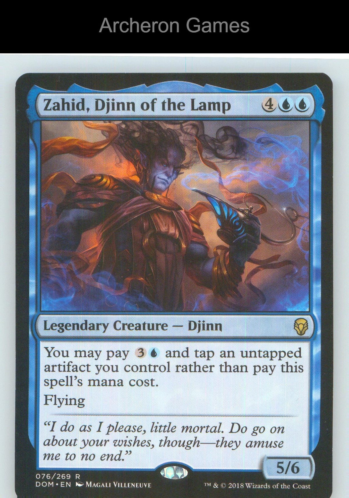 Zahid, Djinn of the Lamp DOM 76 R MTG Card NM/EX+