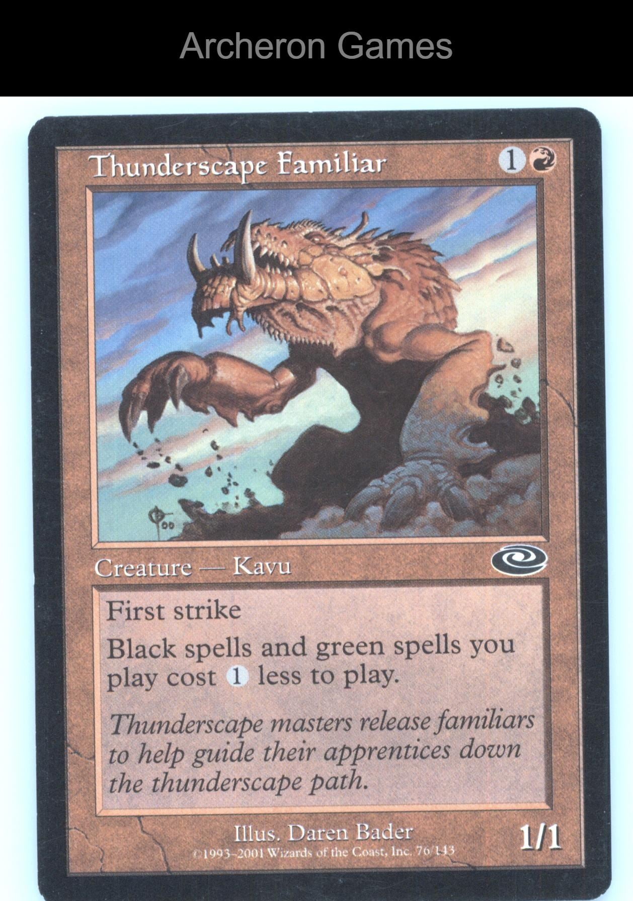 Thunderscape Familiar 76 C MTG Card Planeshift