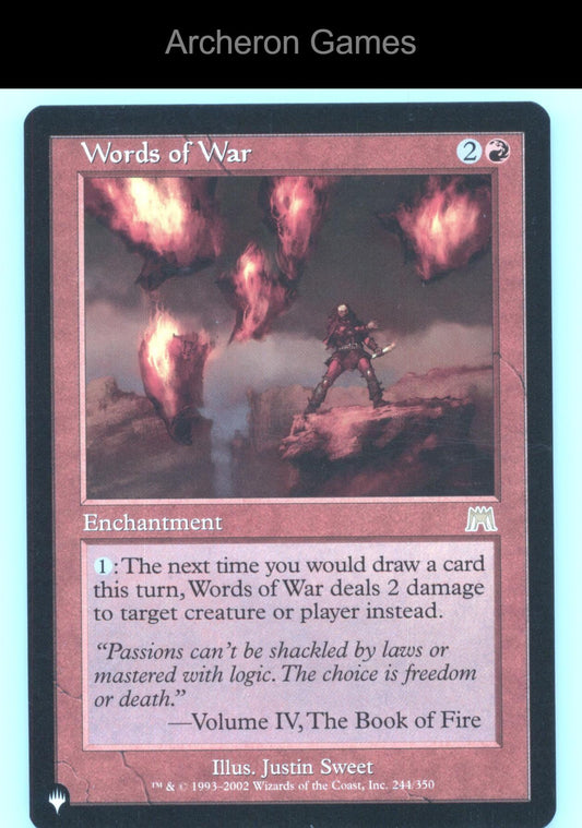 Words of War 244 R MTG Card Onslaught