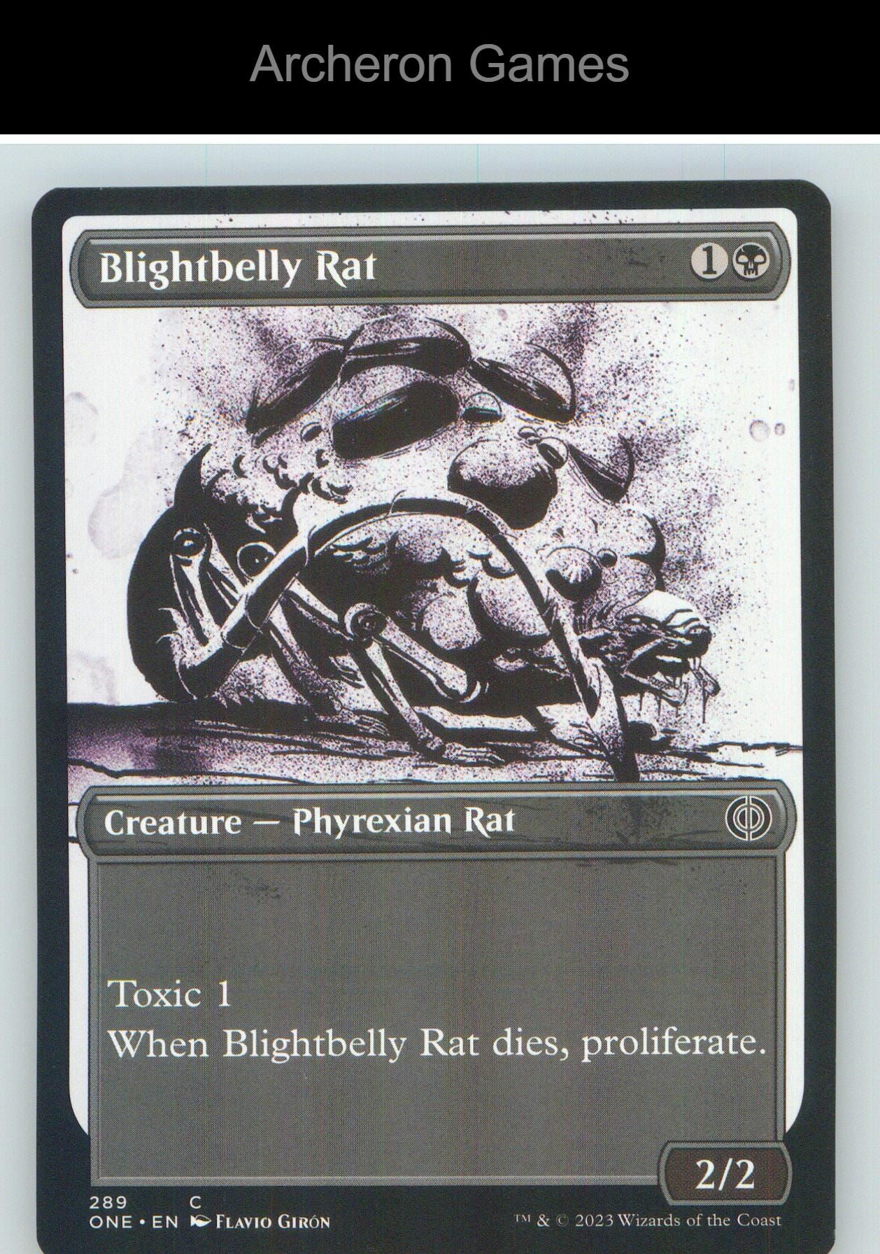 Blightbelly Rat (Showcase) ONE 289 C MTG Card NM/EX+