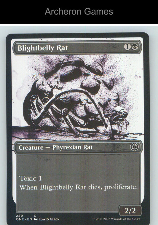 Blightbelly Rat (Showcase) ONE 289 C MTG Card NM/EX+